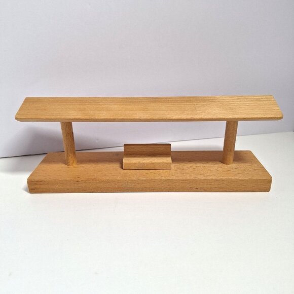 Vintage BRIO Wood Train Station Platform with Bench 8.5" x 3" - Picture 4 of 10